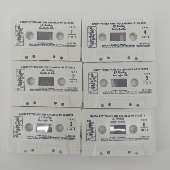 Harry Potter and The Chamber of Secrets Audio Book 6 Cassette Tapes Pre-owned - Picture 10 of 10